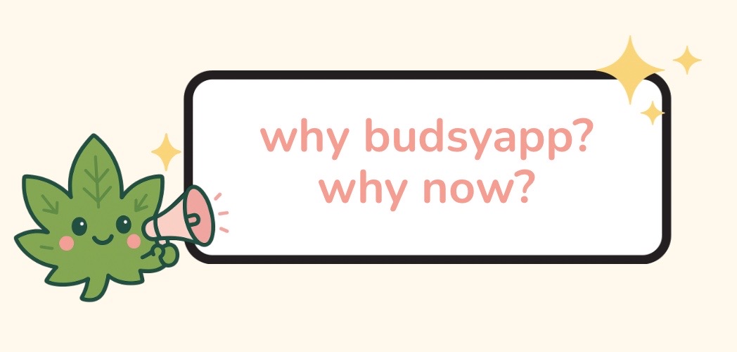 why budsyapp? why now?